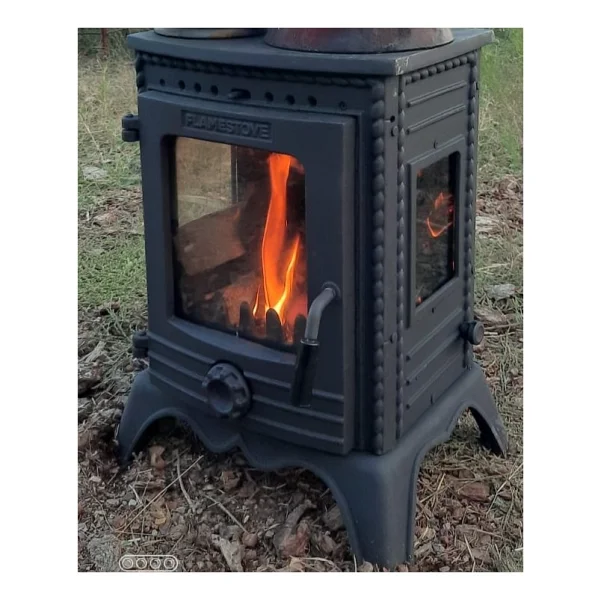 Flamestove Minör Lüx Fs-052 Camlı Şömine Soba - Görsel 2