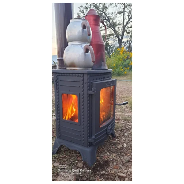 Flamestove Minör Lüx Fs-052 Camlı Şömine Soba - Görsel 3