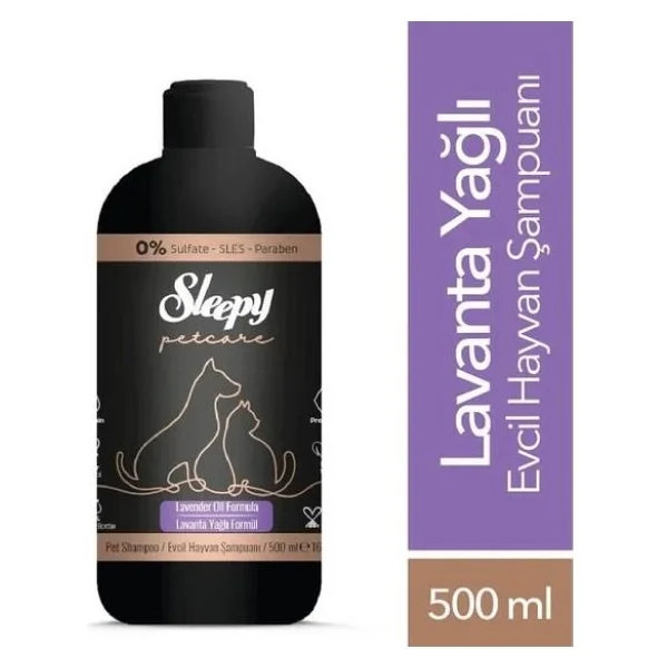 Sleepy Petcare Evcil Hayvan Şampuanı 500ml + 3 X Islak Bakım Havlusu 60lı - Görsel 2