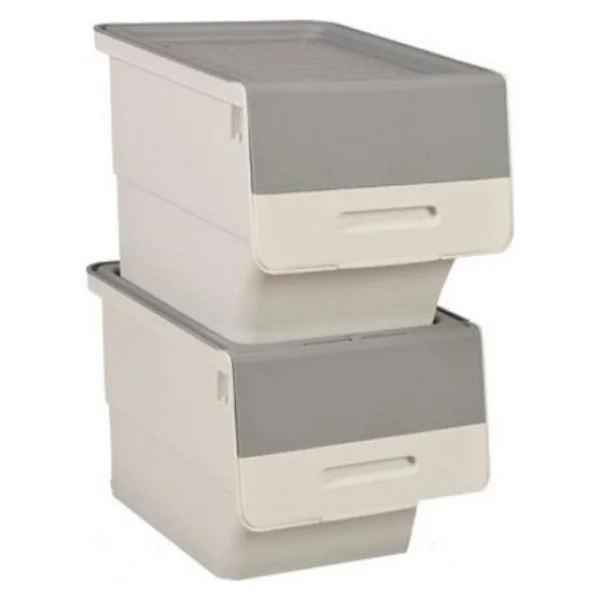 Motek Beyaz Tekerlekli Organizer Çok Amaçlı Saklama Kutusu 2x12 Lt - Görsel 6