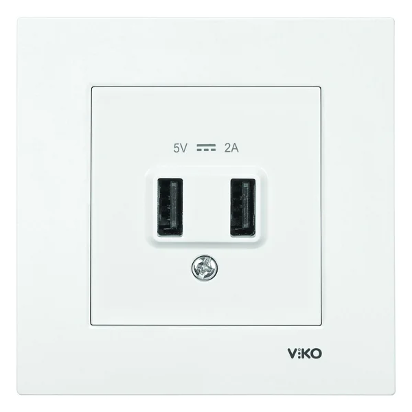 Viko Karre 5 V 2 Usb'li Şarj Prizi - Görsel 2
