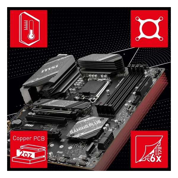 Msı B760 Gaming Plus Wi-Fi Intel Lga1700 DDR5 Atx Anakart - Görsel 10