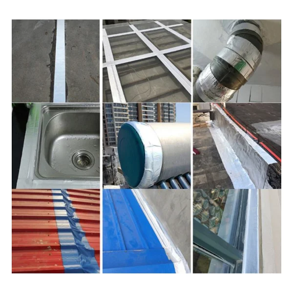 Toptan Ucuz Al 5 Metre X 10 Cm Çamur Bant Alüminyum Izolasyon Tamir Çatlak Bantı - Görsel 5