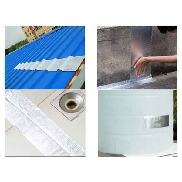 Toptan Ucuz Al 5 Metre X 10 Cm Çamur Bant Alüminyum Izolasyon Tamir Çatlak Bantı - Görsel 4