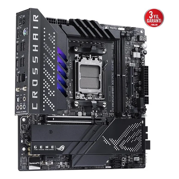Asus ROG Crosshair X670E Gene AMD AM5 DDR5 Micro ATX Anakart - Görsel 3