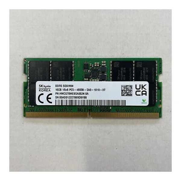 Hynix 16gb DDR5 Pc5-4800 1rx8 Hmcg78mebsa092n So-Dımm Laptop RAM Bellek - Görsel 2