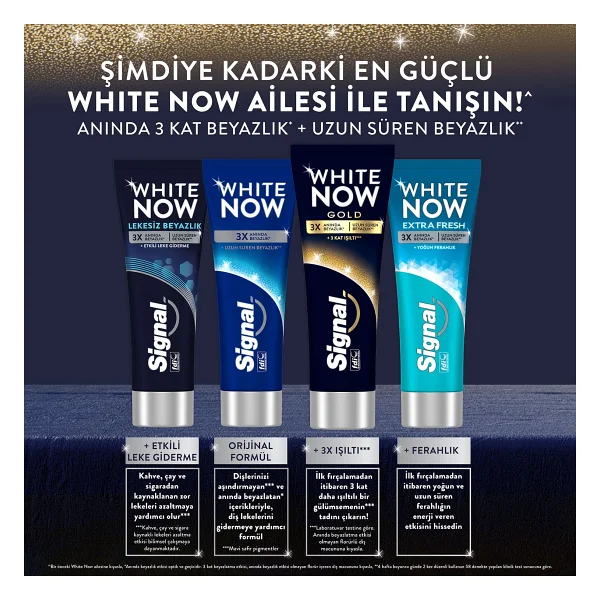 Signal White Now Anında Beyazlık 75 Ml Florürlü Diş Macunu - Görsel 7