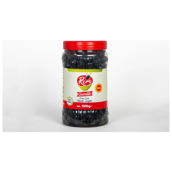 Rem Gemlik Doğal Yağlı Siyah Zeytin 1 Kg - Görsel 3