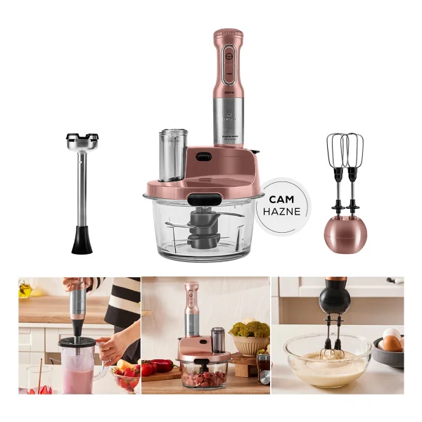 Karaca Mastermaid Prosteel Imperial Red 2500 W Cam Mutfak Robotu - Görsel 4
