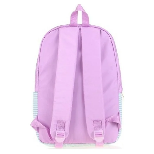 Kaukko K1493 Soft Floral Violet Okul Sırt Çantası - Görsel 3