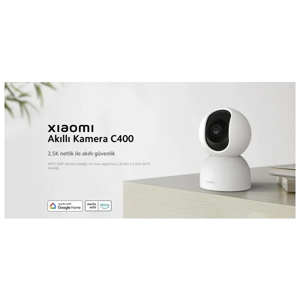 Xiaomi Smart C400 2.5k 360 Derece Ip Wi-Fi Güvenlik Kamerası - Görsel 4