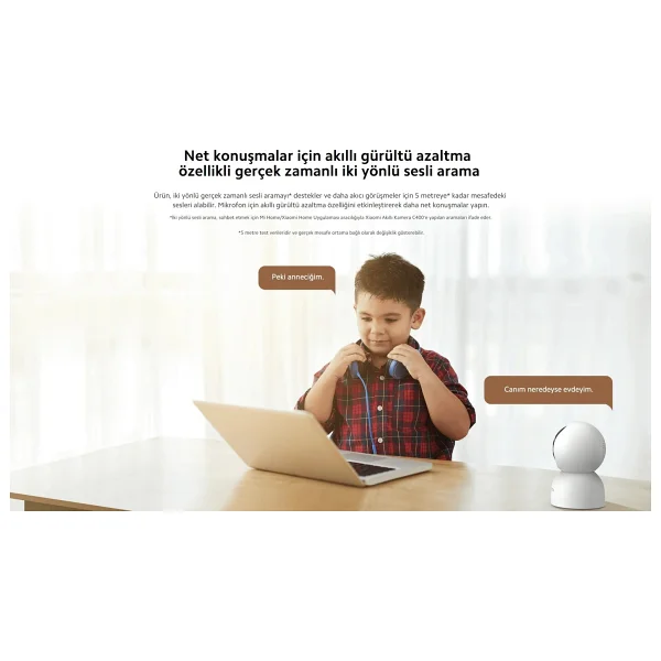 Xiaomi Smart C400 2.5k 360 Derece Ip Wi-Fi Güvenlik Kamerası - Görsel 10