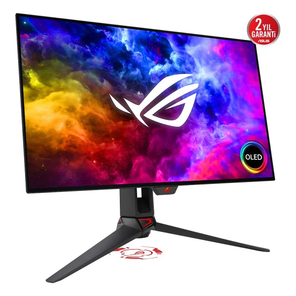 Asus Rog Swift Pg27aqdm 27" 0.03 Ms 2k Pivot 240 Hz OLED Oyuncu Monitörü - Görsel 2
