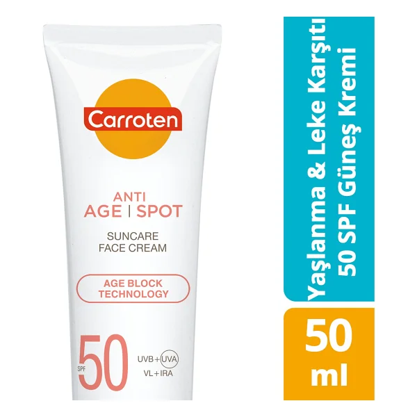 Carroten Yaşlanma ve Leke Karşıtı 50 ml 50 Faktör Güneş Kremi - Görsel 3