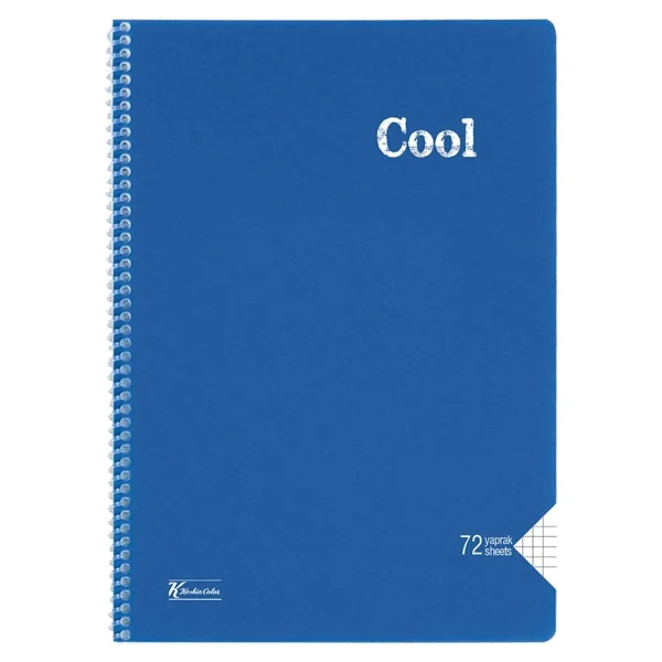 Keskin Color Cool Spiralli A4 72 Yaprak Kareli Defter - Görsel 3