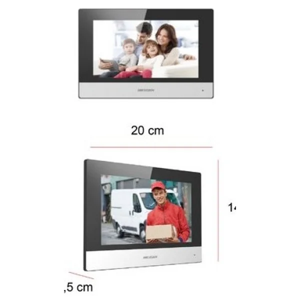 Hikvision Silver Seri Villa Tipi Ip Görüntülü Diafon Kapı Seti - Görsel 4