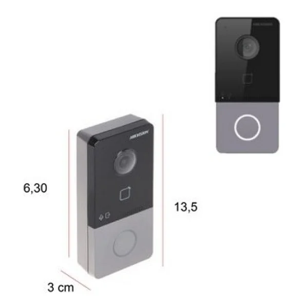 Hikvision Silver Seri Villa Tipi Ip Görüntülü Diafon Kapı Seti - Görsel 5