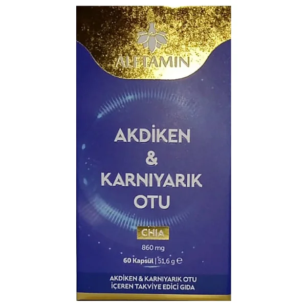 Alftamin Akdiken Karnıyarık Otu 860 Mg 60 Kapsül - Görsel 2