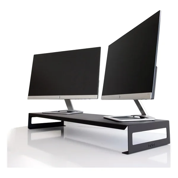 Hansdo Dual Monitör Standı - İkili Monitör Standı - Monitör Yükseltici - Metal - Siyah - Sms4bl - Görsel 6