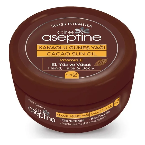 Cire Aseptine Kakao Yağlı 200 Ml Bronzlaştırıcı Krem - Görsel 2