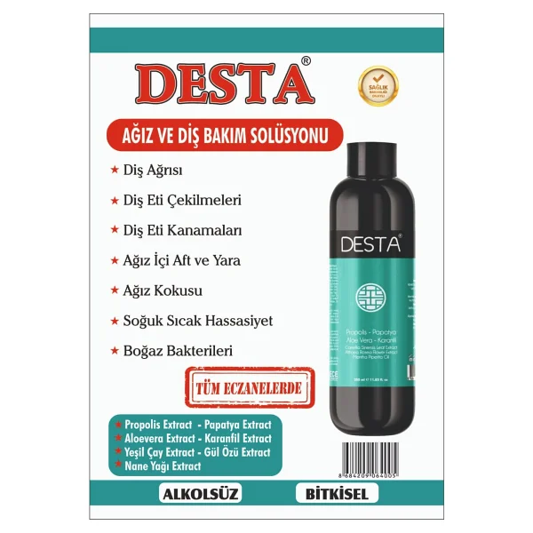 Desta 350 Ml Ağız Ve Diş Bakım Solüsyonu - Görsel 9