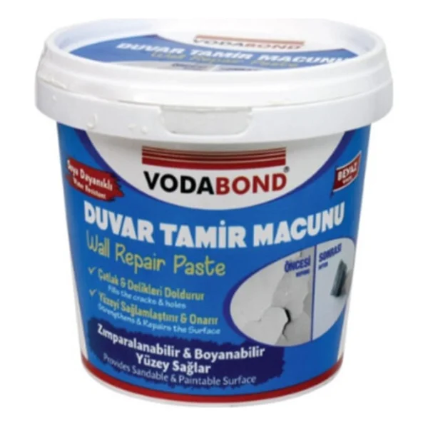Vodabond Beyaz Duvar Tamir Macunu 500 Gr - Görsel 3