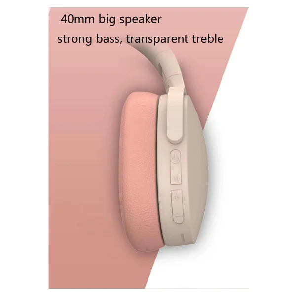 Torima P2961 Pembe Kulak Üstü Bluetooth Kulaklık - Görsel 2