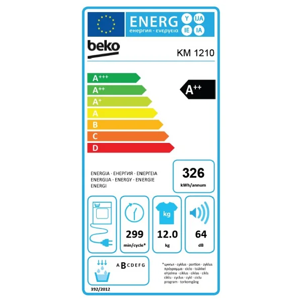 Beko Km 1210 12 Kg Çamaşır Kurutma Makinesi - Görsel 5