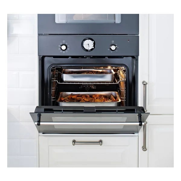 Ikea Metal Fırın Kabı Paslanmaz Çelik Fırın-Barbekü Kızartma Kabı 32 X 40 Cm - 32 Cm - Gümüş - Görsel 2