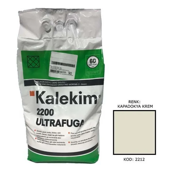 Kalekim 2200 Ultrafuga 5 Kg Silikonlu Kapadokya Krem Derz Dolgu - Görsel 2