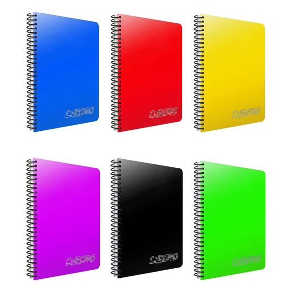 Gıpta Chromo 60 Yp. A4 Spiralli Pp. Kapak Defter Kareli 6'lı