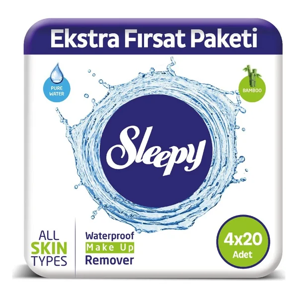 Sleepy Make Up 20'li 4 Adet Makyaj Temizleme Mendili - Görsel 2