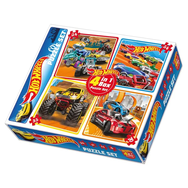 Diytoy Hotwheels 4 In Puzzle - Görsel 3