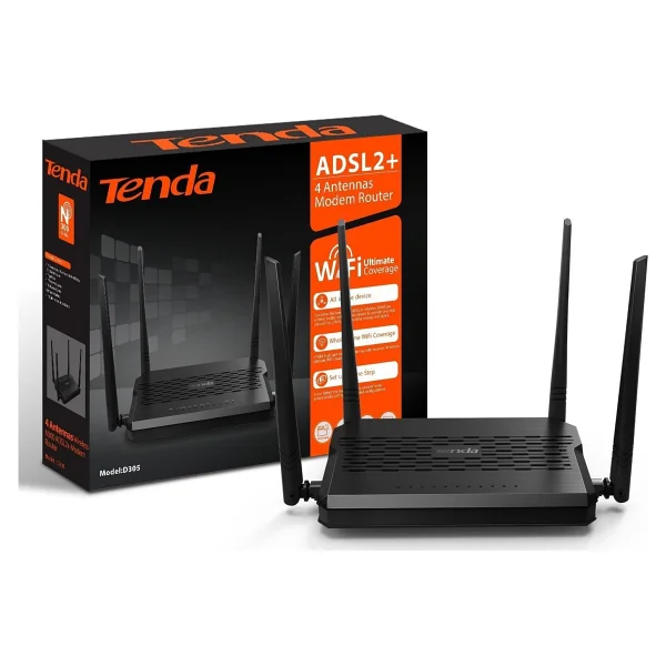 Tenda D305 4 Port 300 Mbps Adsl2+ Modem - Görsel 6