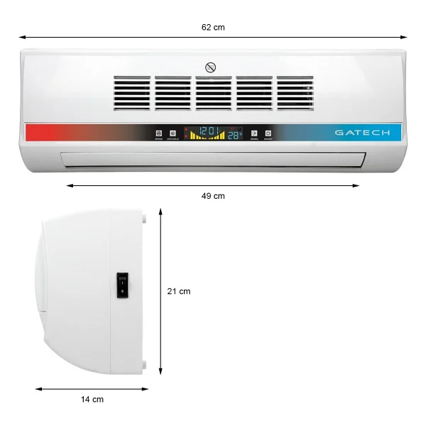 Simtech Km-1717 Uzaktan Kumandalı Soğutucu Ve Seramik Isıtıcı - Görsel 2