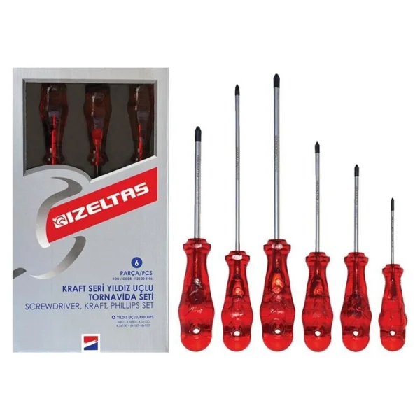 İzeltaş Kraft 4120008106 6 Parça Yıldız Tornavida Seti - Görsel 3
