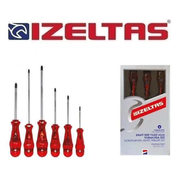 İzeltaş Kraft 4120008106 6 Parça Yıldız Tornavida Seti - Görsel 4