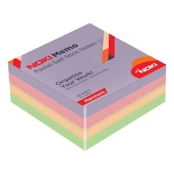 Noki Memo 75x75 Neon Gizemli Küp Blok 450 Sayfa - Görsel 3