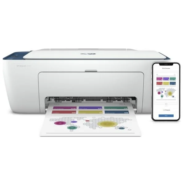 HP DeskJet 2721 7FR54B Wi-Fi + Tarayıcı + Fotokopi Renkli Çok Fonksiyonlu Mürekkep Püskürtmeli Yazıcı - Görsel 6