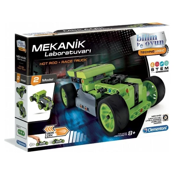 Clementoni Mekanik Laboratuvarı Hot Rod Ve Race Truck 64959 - Görsel 5