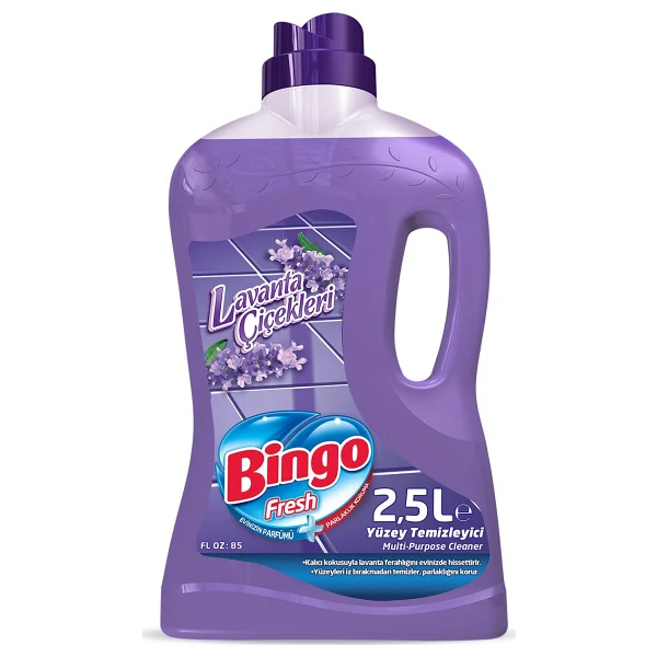 Bingo Fresh Lavanta Çiçekleri Yüzey Temizleyici 2.5 Lt - Görsel 5