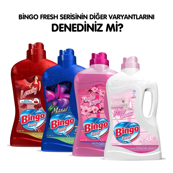 Bingo Fresh Lavanta Çiçekleri Yüzey Temizleyici 2.5 Lt - Görsel 9