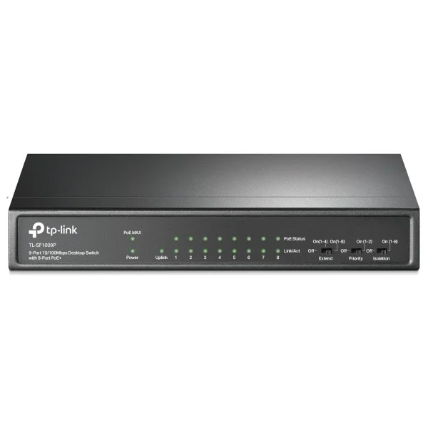 Tp-Link Tl-Sf1009p 9 Port 10/100 Mbps Switch - Görsel 3