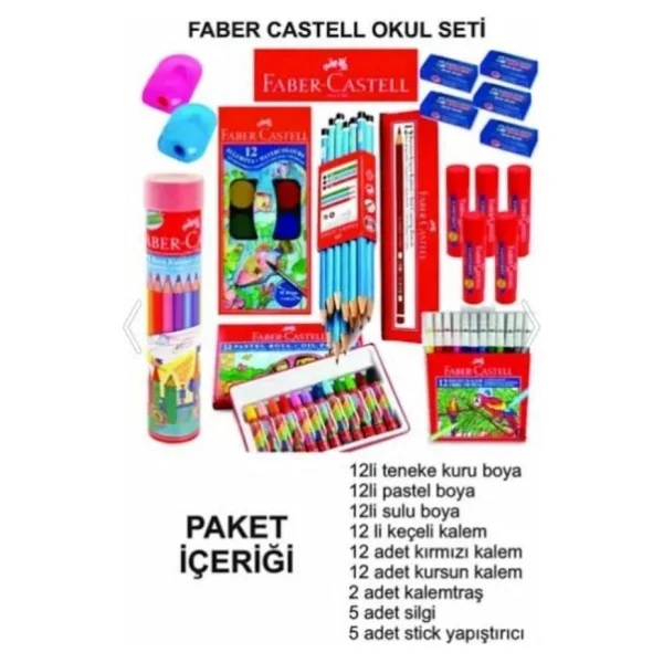 Faber Castell Okul Kırtasiye Seti - Görsel 2