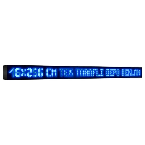 Depo Tabela Reklam Sarı Kayan Yazı LED Tabela 16 X 256cm Tek Taraflı Depo Reklam Tabela - 16 X 256 Cm - Görsel 6