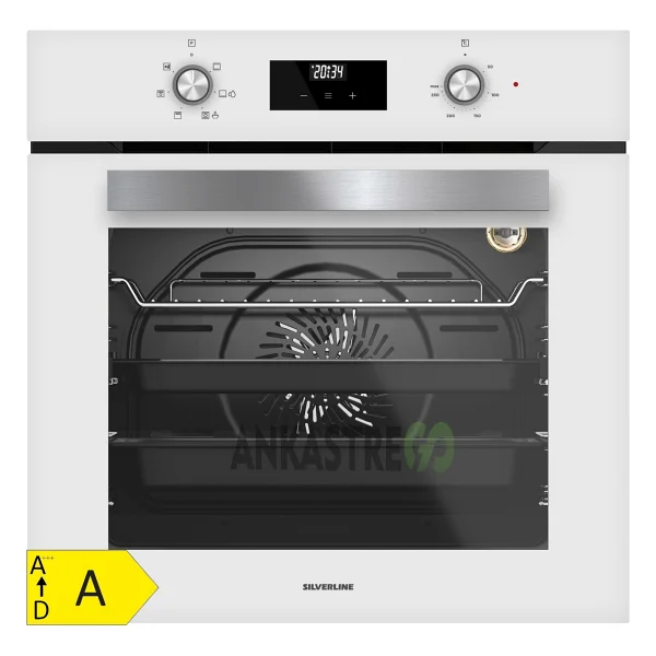 Silverline Bo6502w02 - Cs5335w01 - 3457 Soho 60 Beyaz Cam Ankastre Set - Görsel 4
