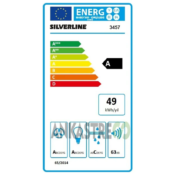 Silverline Bo6502w02 - Cs5335w01 - 3457 Soho 60 Beyaz Cam Ankastre Set - Görsel 5