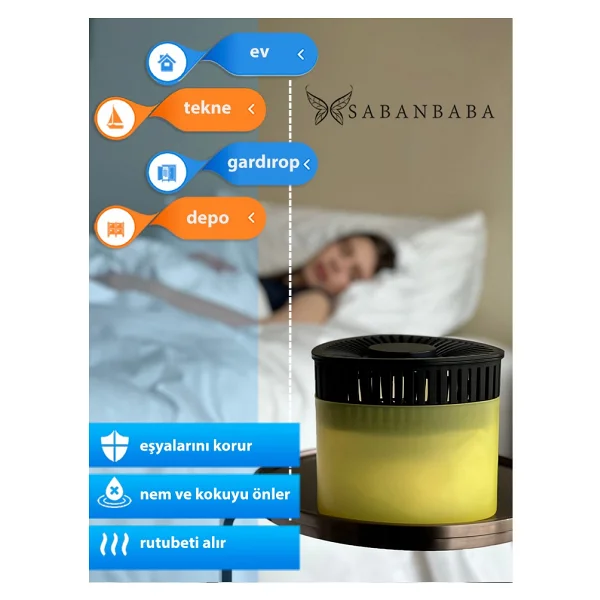 Saban Nem Alıcılı Ve Rutubet Giderici Aparat - 500 Gr -Üçgen Vanilya - Görsel 5
