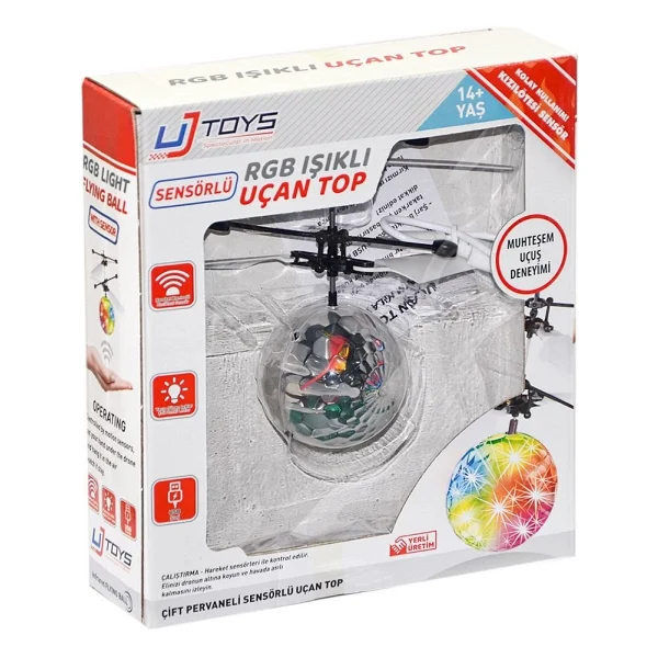 Uj Toys Işıklı Uçan Top Uj3005 - Görsel 3