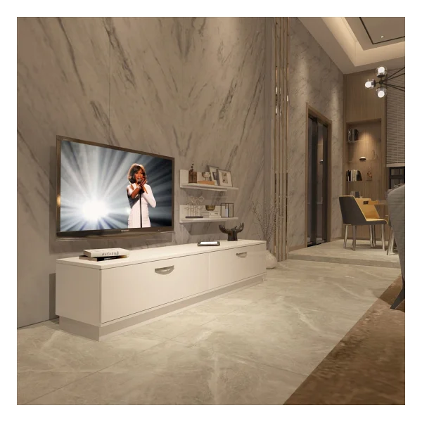 Decoraktiv Eko 4b Slm Std TV Ünitesi TV Sehpası Ceviz Beyaz - Görsel 7